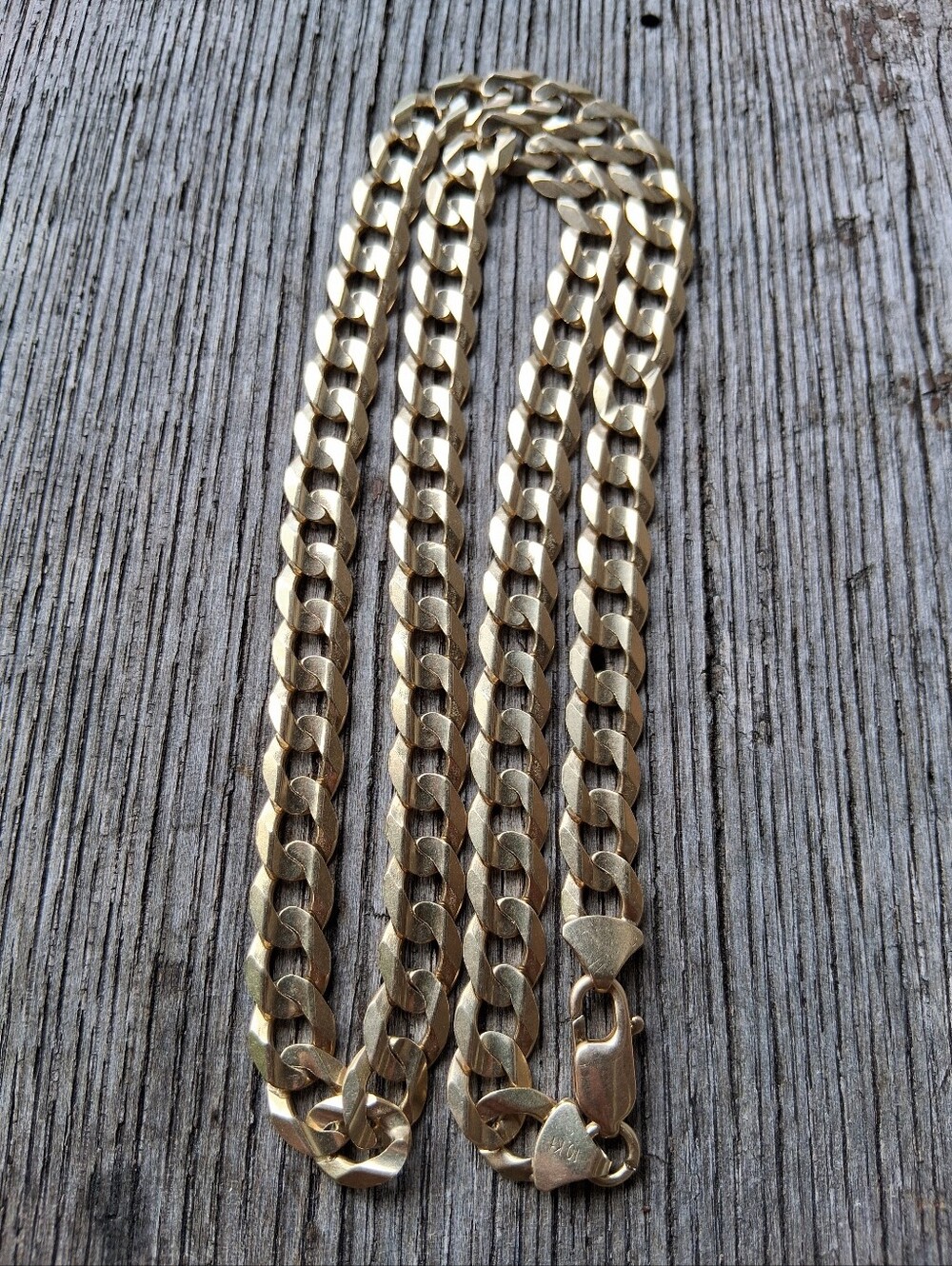 10k Mens Solid 10 mm 24" CUBAN link Chain Heavy